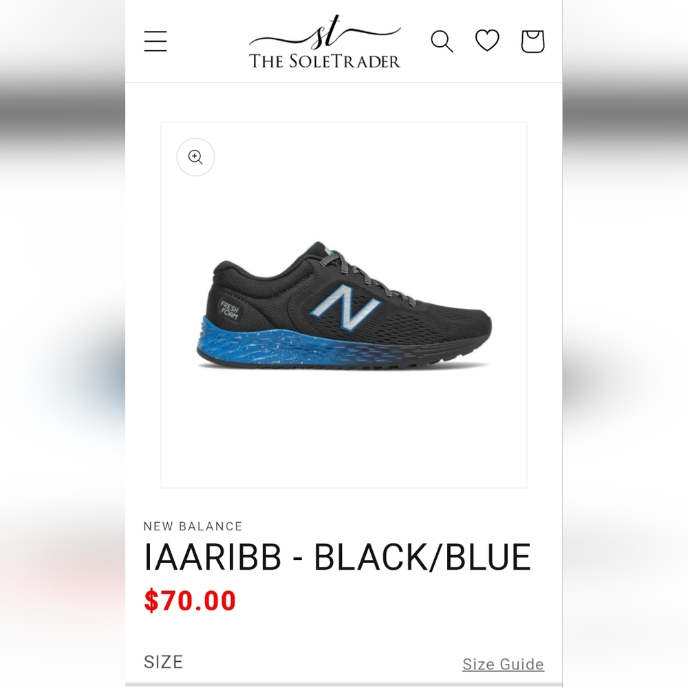 NEW - IAARIBB - BLACK/BLUE US5